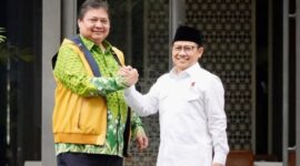Ketua Umum Partai Golkar Airlangga Hartarto dan Ketua Umum Partai Kebangkitan Bangsa (PKB) Muhaimin Iskandaram. (Instagram.com/@airlanggahartarto_official)