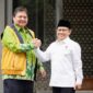 Ketua Umum Partai Golkar Airlangga Hartarto dan Ketua Umum Partai Kebangkitan Bangsa (PKB) Muhaimin Iskandaram. (Instagram.com/@airlanggahartarto_official)