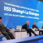 Menteri Pertahanan dalam acara International Institute for Strategic Studies (IISS) Shangri-La Dialogue 2023 di Singapura. (Dok. Tim Media Prabowo Subianto)