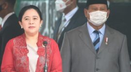 Ketua Umum Partai GerindraPrabowo Subianto bersama Ketua DPP PDI Perjuangan Puan Maharani. (Dok. Biro Pers Sekretariat Presiden/Lukas)