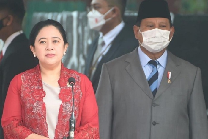 Ketua Umum Partai GerindraPrabowo Subianto bersama Ketua DPP PDI Perjuangan Puan Maharani. (Dok. Biro Pers Sekretariat Presiden/Lukas)