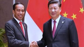 Presiden Jokowi bersama dengan Presiden China Xi Jinping. (Dok. Presidenri.go.id)  