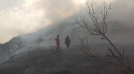 Kebakaran Tempat Pembuangan Akhir (TPA) Putri Cempo. (Dok. BPBD Kota Surakarta)  