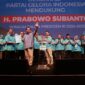 Partai Gelora Indonesia resmi mendukung Prabowo Subianto maju sebagai bakal calon presiden untuk Pemilihan Presiden (Pilpres) 2024. (Dok. Tim Media Prabowo Subianto)