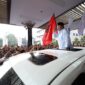 Calon presiden nomor urut dua Prabowo Subianto Menghadiri acara Deklarasi Nasional Gerakan Muslim Persatuan Indonesia Cinta Tanah Air (Gempita) di Grand Sudirman Ballroom. (Dok. Tim Media Prabowo-Gibran)

