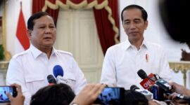 Menteri Pertahanan Prabowo Subianto bersama Presiden Jokowi. (Dok. Presidenri.go.id)

