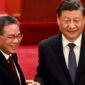 Presiden China Xi Jinping dan Perdana Menteri China Li Qiang.