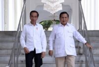 Presiden terpilih No Urut 02, Prabowo Subianto bersama Presiden Joko Widodo. (Dok. Presidenri.go.id)