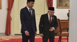 Presiden Joko Widodo bersama Wakil Presiden (Wapres) Ma'ruf Amin. (Instagram.com @kyai_marufamin)