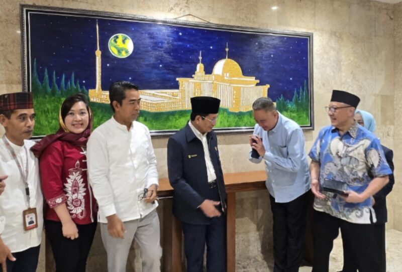  Ketua Umum Paguyuban Sosial Marga Tionghoa Indonesia (PSMTI) Wilianto Tanta silaturahmi dengan Menteri Agama RI Prof. Dr. KH. Nasaruddin Umar.
