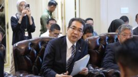 Menteri Pertanian Indonesia (Mentan), Andi Amran Sulaiman bertemu dengan Menteri Pertanian, Kehutanan, dan Perikanan Jepang, Eto Taku. (Dok. Kementerian Pertanian)