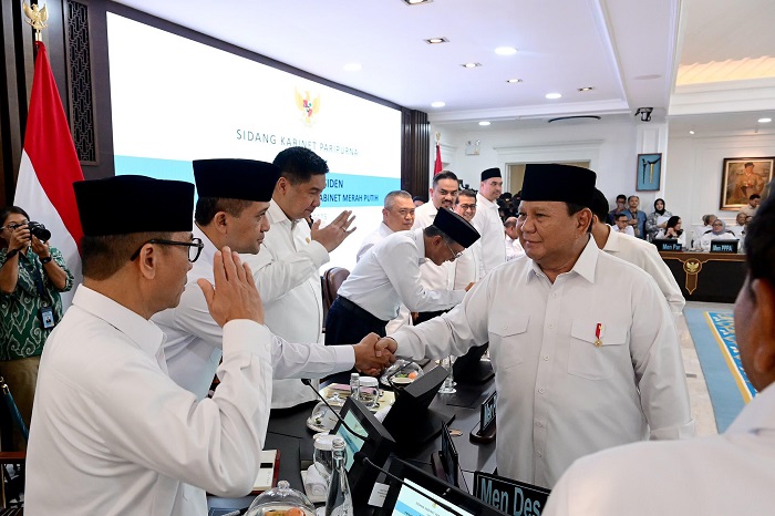 Presiden RI Prabowo Subianto. (Facebook.com @Setkab RI)